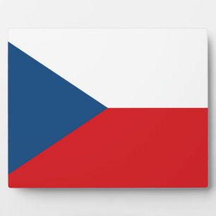 Czech Republic Flag Plaque