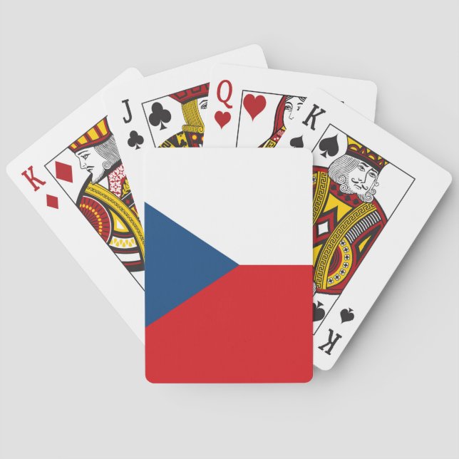 Czech Republic Flag Playing Cards (Back)