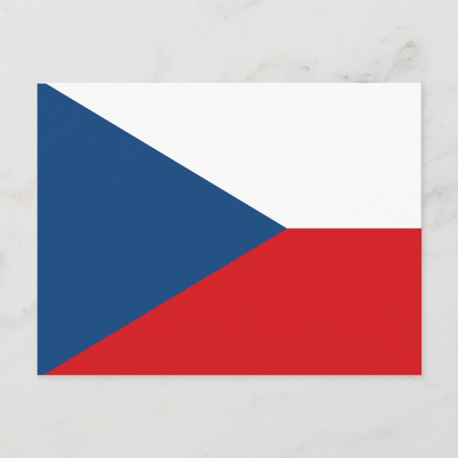 Czech Republic Flag Postcard (Front)