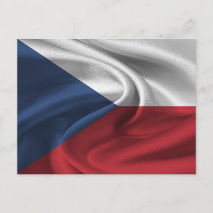 Czech Republic Flag Postcard