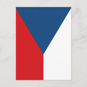 Czech Republic Flag Postcard