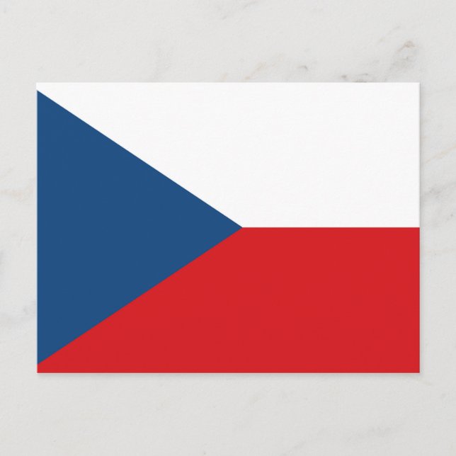 Czech Republic Flag Postcard (Front)