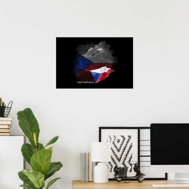 Czech Republic flag Poster (Home Office)