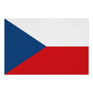Czech Republic Flag Poster