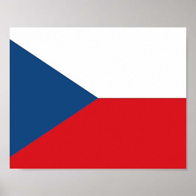 Czech Republic Flag Poster (Front)