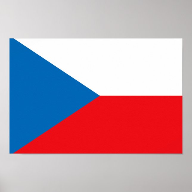 Czech Republic Flag Poster (Front)