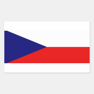 Czech Republic flag Rectangular Sticker