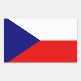 Czech Republic flag Rectangular Sticker