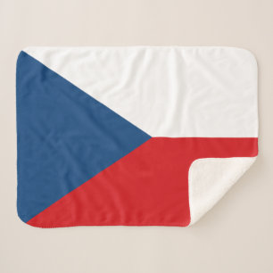 Czech Republic Flag Sherpa Blanket