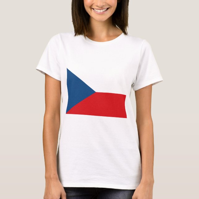Czech Republic Flag T-Shirt (Front)