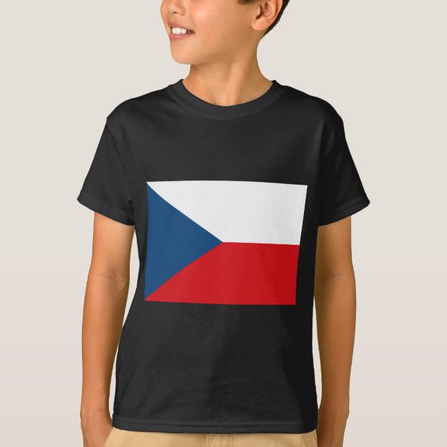 Czech Republic Flag T-Shirt (Front)