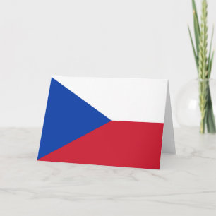 Czech Republic flag Thank You Card