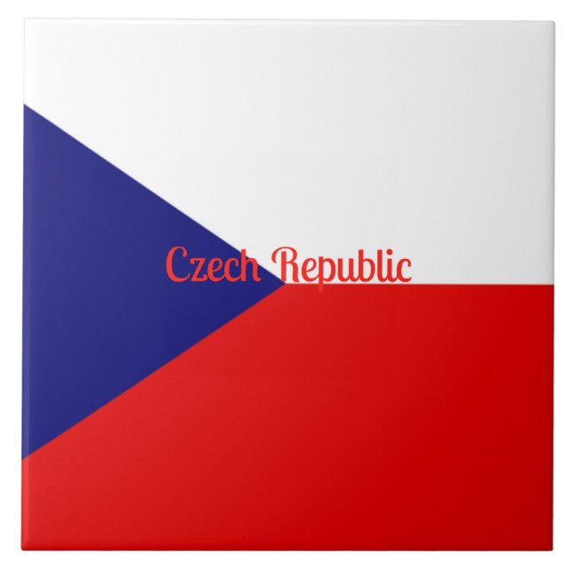 Czech Republic flag  Tile (Front)
