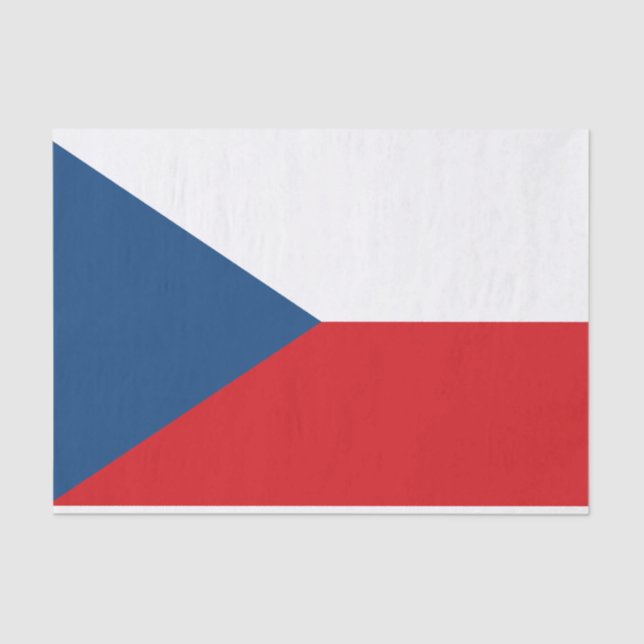 Czech Republic Flag Tissue Paper (Front)
