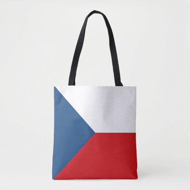 Czech Republic Flag Tote Bag (Front)