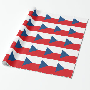 Czech Republic Flag Wrapping Paper