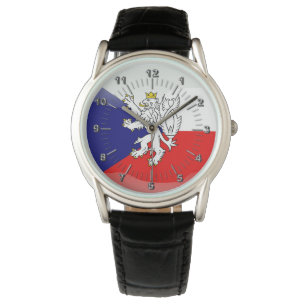 Czech Republic glossy flag Watch