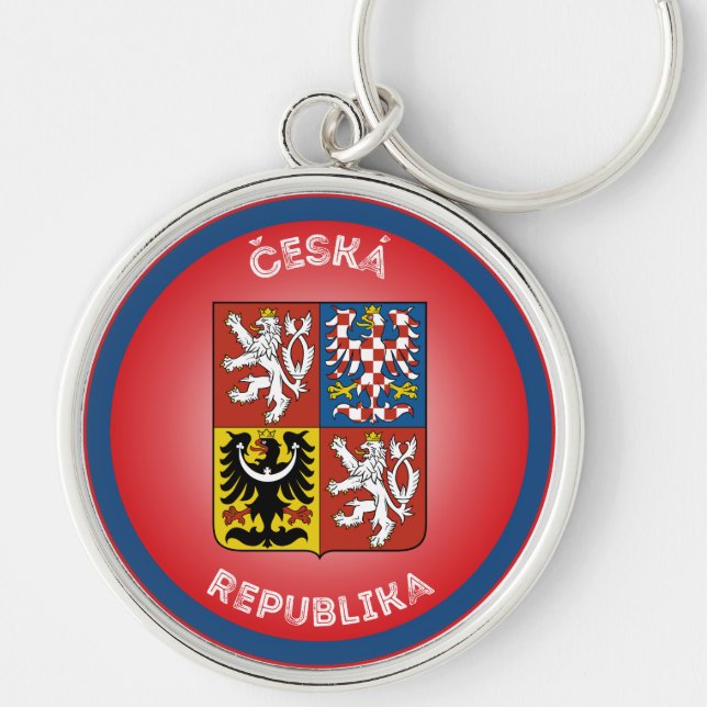 Czech Republic Heritage Emblem Key Ring (Front)