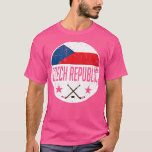 Czech Republic Ice Hockey Flag Jersey Supporter Fa T-Shirt