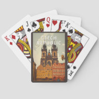 Czech Republic Illustration Travel Art Vintage