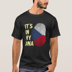 Czech Republic In My Dna Czech Flag Team Czech T-Shirt