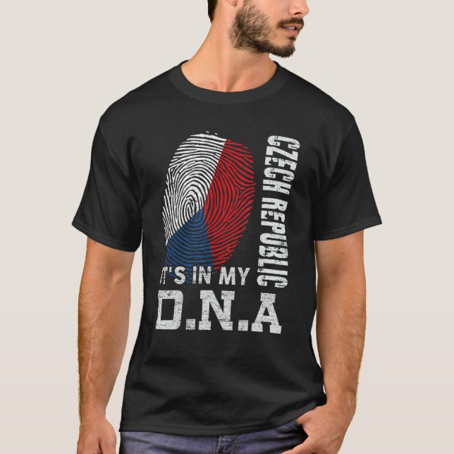 Czech Republic It's In My Dna  Czech Republic T-Shirt (Front)