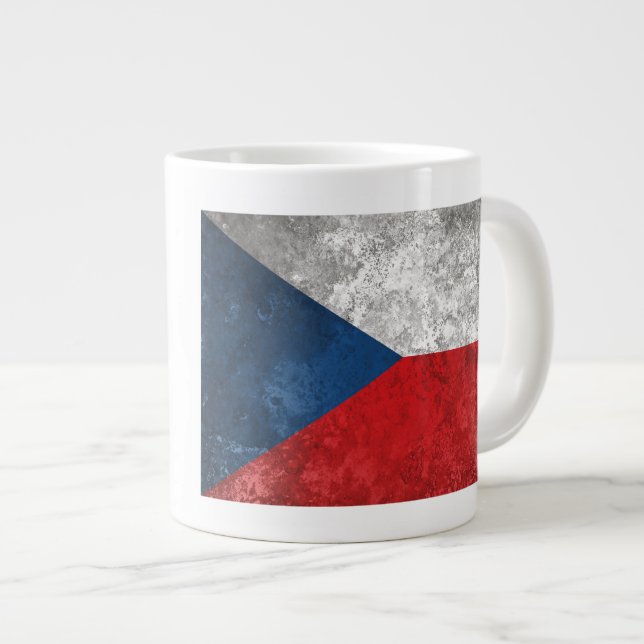 Czech Republic Large Coffee Mug (Front Right)