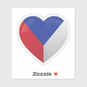 Czech Republic Love Flag