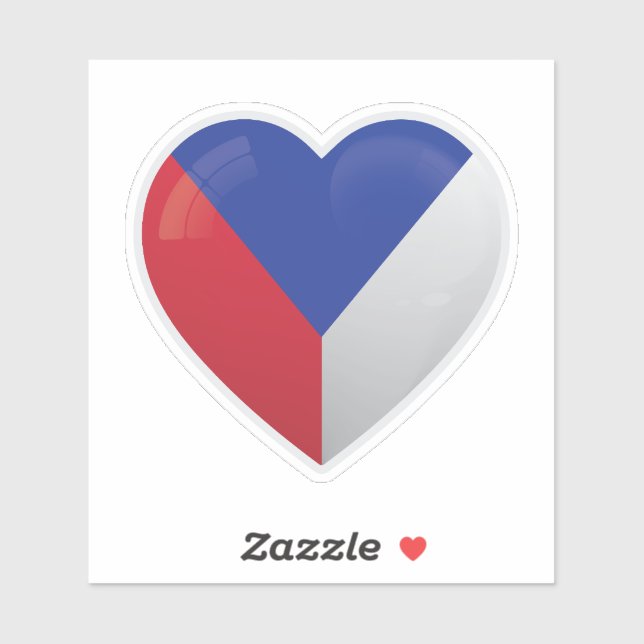 Czech Republic Love Flag (Sheet)