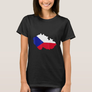 Czech Republic map flag T-Shirt