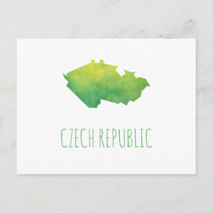 Czech Republic Map Postcard