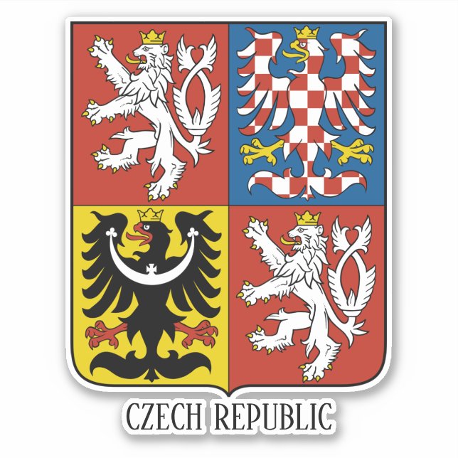 Czech Republic National Coat Of Arms Patriotic (Front)