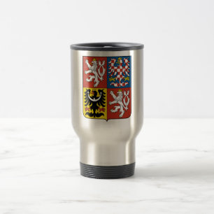 Czech Republic Official Coat Of Arms Heraldry Travel Mug