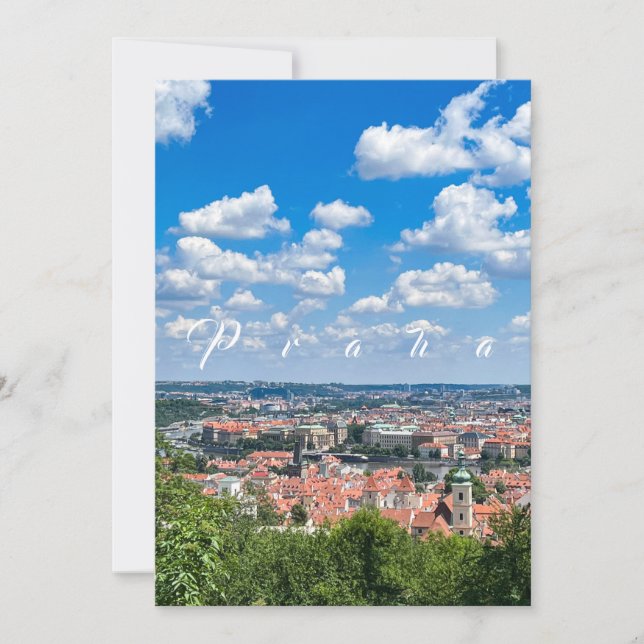 Czech Republic. Prague. Breathtaking view Case-Mat Invitation (Front)