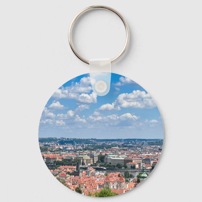 Czech Republic. Prague. Breathtaking view Case-Mat Key Ring (Front)