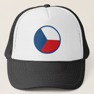 Czech Republic roundel country flag symbol army mi Trucker Hat