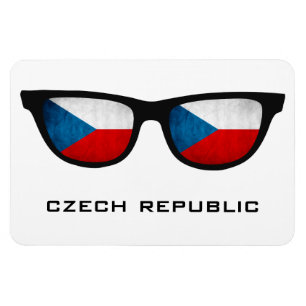 Czech Republic Shades custom text & color magnet