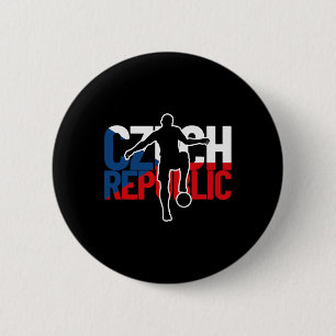 Czech Republic Soccer Fans Jersey Ceska Fans Czech 6 Cm Round Badge