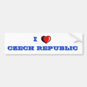 Czech RepublicI Love Czech Republic Bumper Sticker