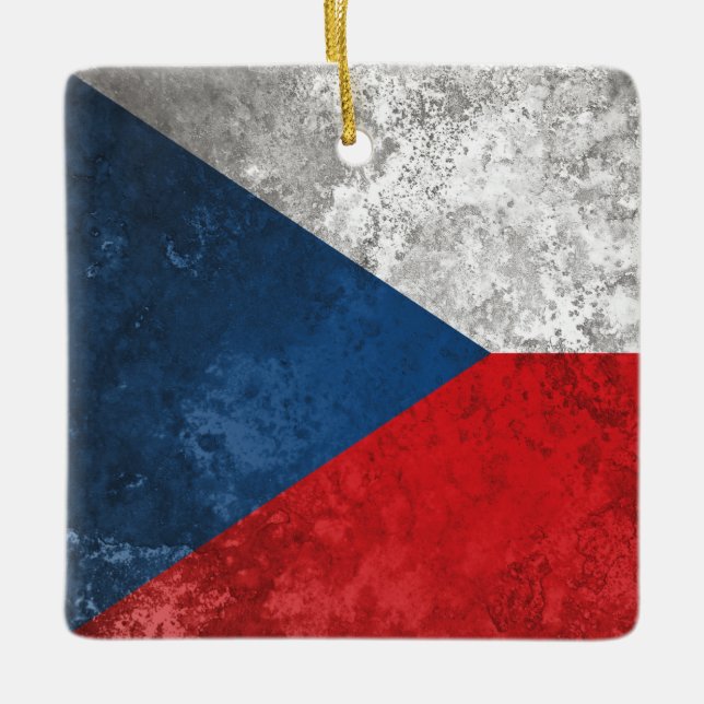 Czechia Ceramic Ornament (Front)