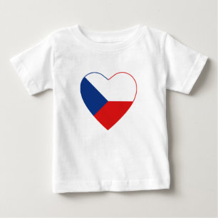 Czechia Flag Heart T-Shirt