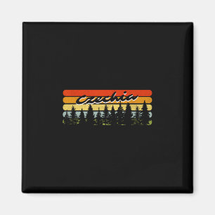 Czechia Forest Sunset Trees Cabin Vacation Souveni Magnet