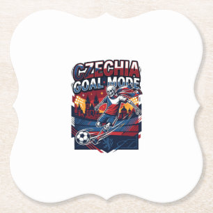 Czechia Goal Mode Skeleton Striker Nations Streetw Paper Coaster