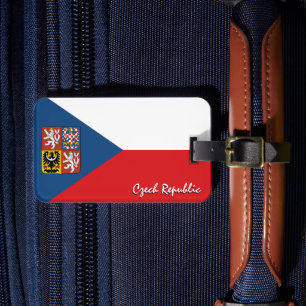 Czechia Luggage Tags, Czech Flag patriots Tag