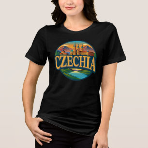 Czechia Republic Europe Tri-Blend Shirt