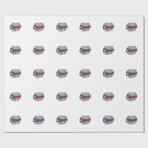 Czechia Soccer 2026 Soccer Bold Country Typography Wrapping Paper