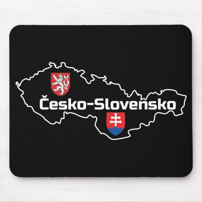 Czecho-Slovakia Republic Mouse Mat (Front)