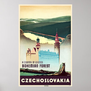 Czechoslovakia Bohemian Forest Print