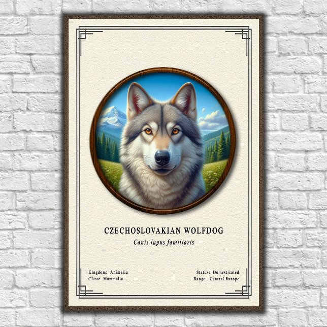 Czechoslovakian Wolfdog Zoology Series Poster (Creator Uploaded)