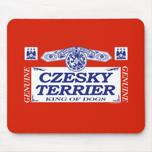 Czesky Terrier Mouse Mat (Front)